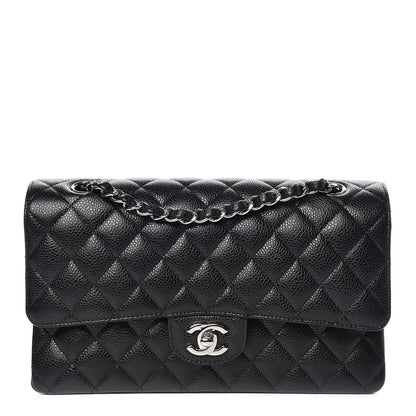 Chanel Caviar Quilted Medium Double Flap Black 1 of 10