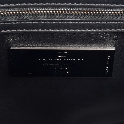 Valentino Garavani Vitello Rockstud Double Handle Tote Black 6 of 8