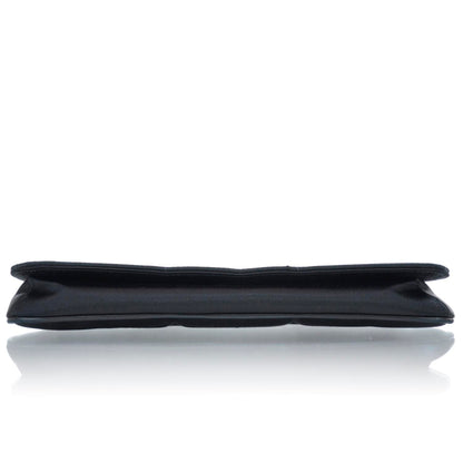 Chanel Satin Quilted Evening Flap Bag Black 5 of 10