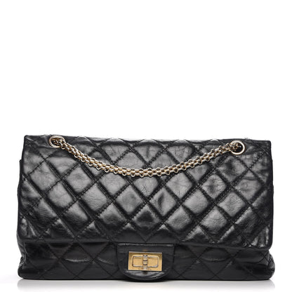 Chanel Glazed Calfskin 2.55 Reissue 227 Flap Black 1 of 7