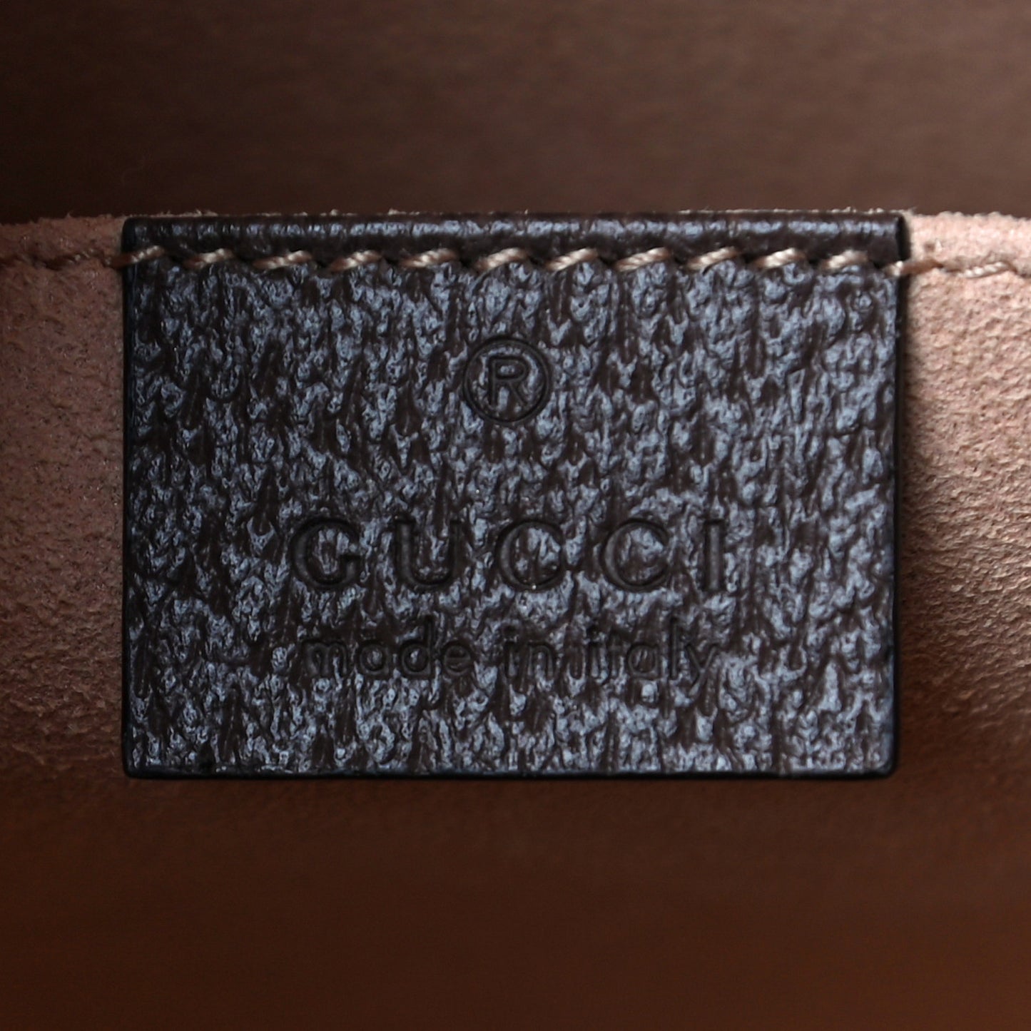 GG Supreme Monogram Web Ophidia Pouch Brown