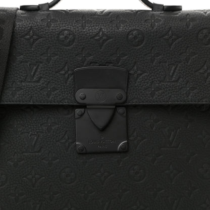 Louis Vuitton Taurillon Monogram S Lock Briefcase Black 7 of 9