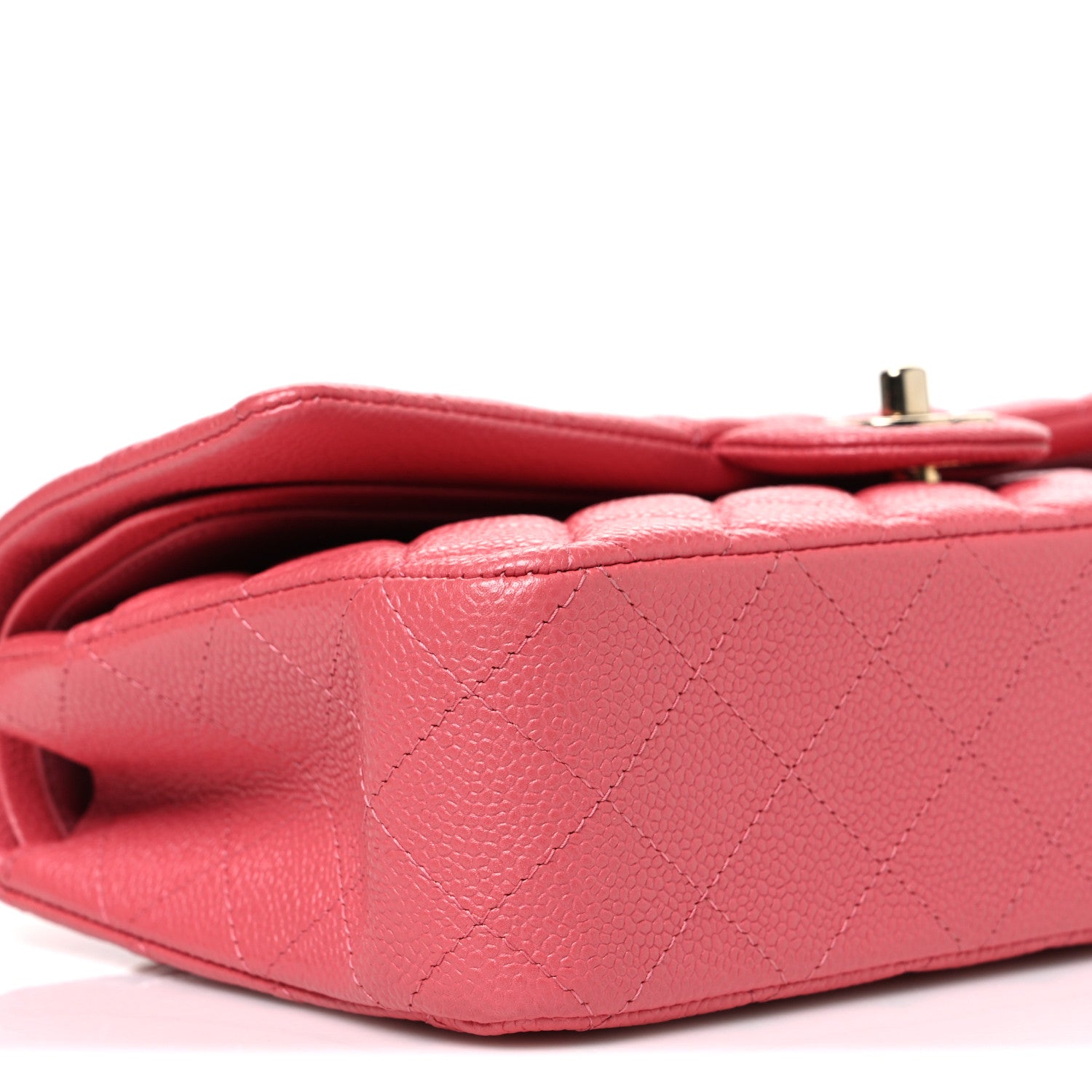 Chanel Caviar Quilted Medium Double Flap Pink 8 of 9