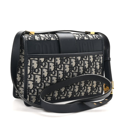 Christian Dior Oblique 30 Montaigne Flap Bag Blue 3 of 11