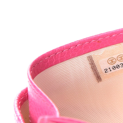Chanel Caviar Quilted Card Holder Pink 7 of 9