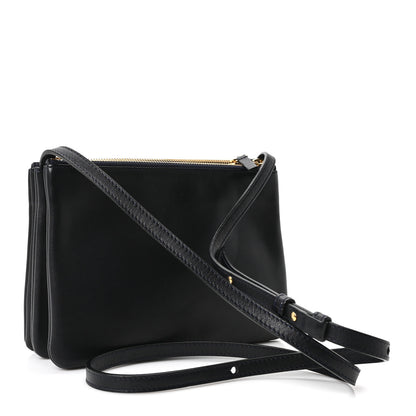 Celine Lambskin Large Trio Crossbody Bag Abyss Blue 3 of 9