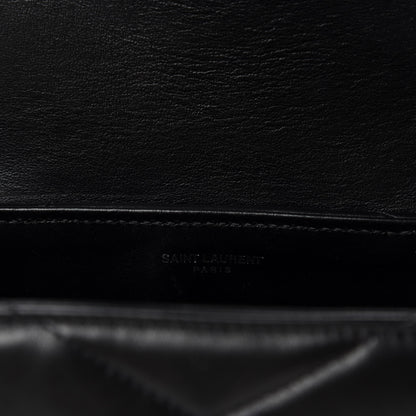 Saint Laurent Calfskin Y Quilted Monogram Toy Loulou Crossbody Bag Black 9 of 12
