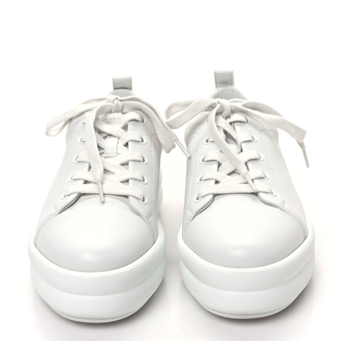 Calfskin Womens Happy Sneakers 36.5 White