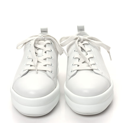 Hermes Calfskin Womens Happy Sneakers 36.5 White 2 of 9