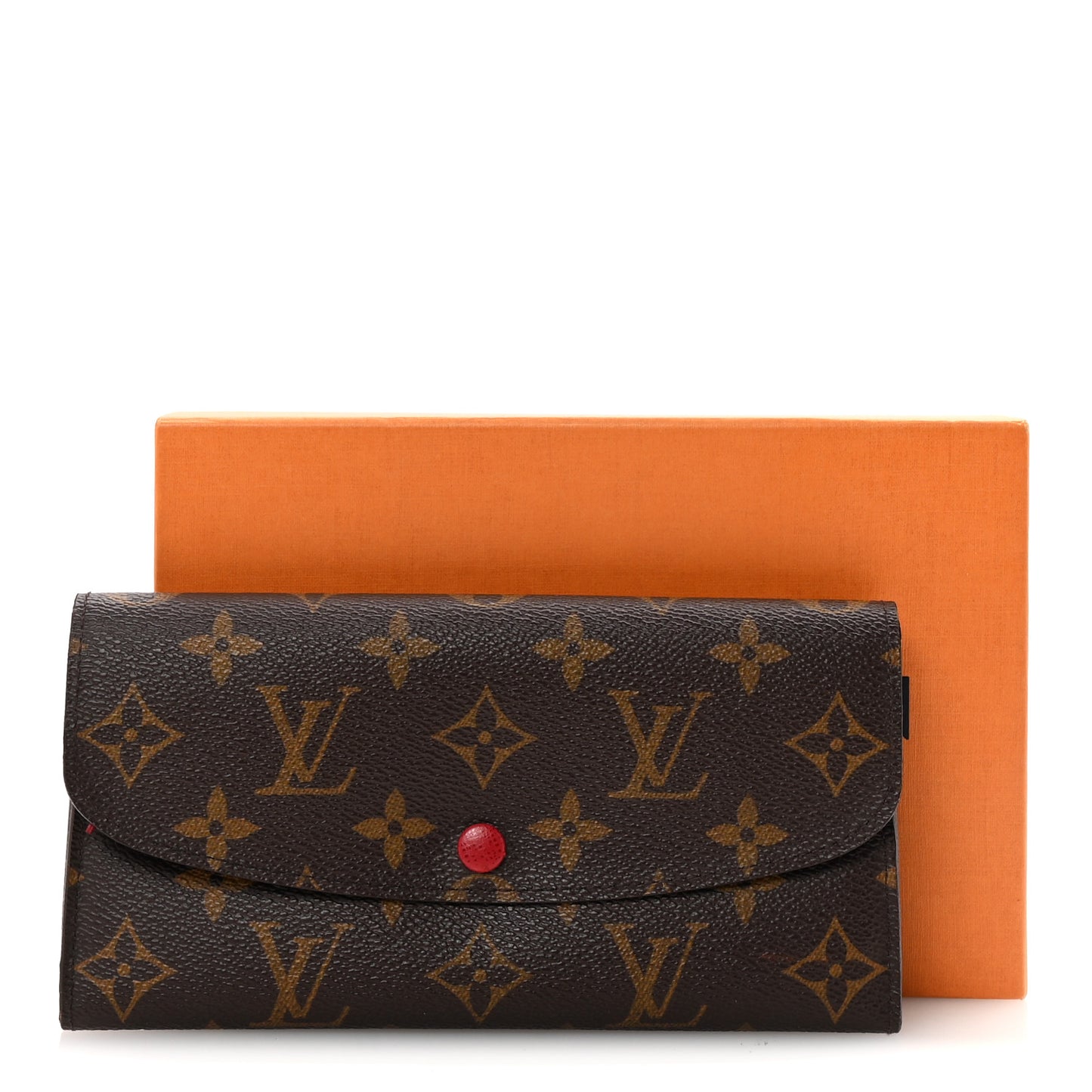 Monogram Emilie Wallet Red