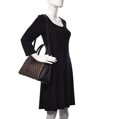 Louis Vuitton Damier Ebene Cuir Taurillon Brittany Black 2 of 10