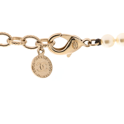 Chanel Pearl CC 100th Anniversary Long Necklace Light Gold 5 of 6