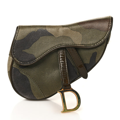 Christian Dior Pixelated Calfskin Camouflage Saddle Belt Bag 1 of 8