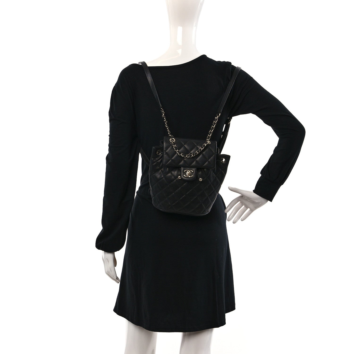 Chanel Caviar Quilted Urban Spirit Backpack Black 2 of 11