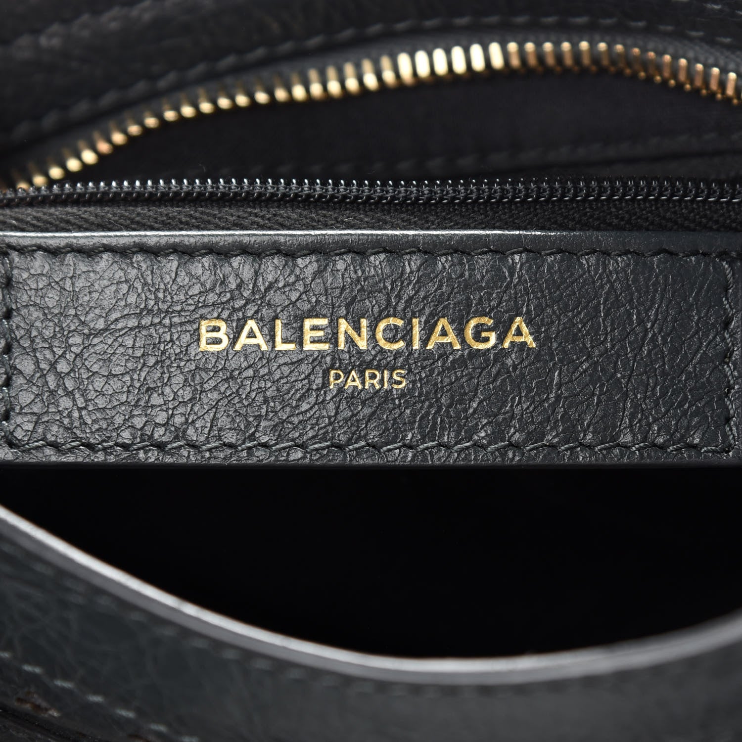 Balenciaga Agneau Stadio Laser Cut Cross Classic Gold Hardware Mini City Black 6 of 9