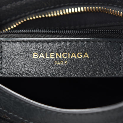 Balenciaga Agneau Stadio Laser Cut Cross Classic Gold Hardware Mini City Black 6 of 9