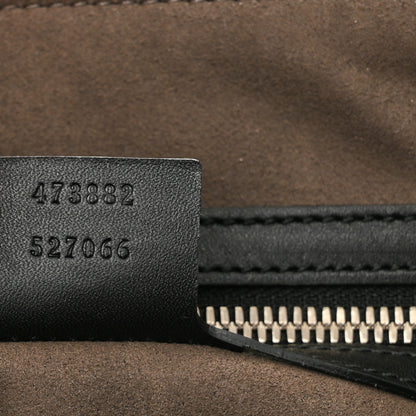 Gucci Guccissima Medium Flat Messenger Bag Black 7 of 9