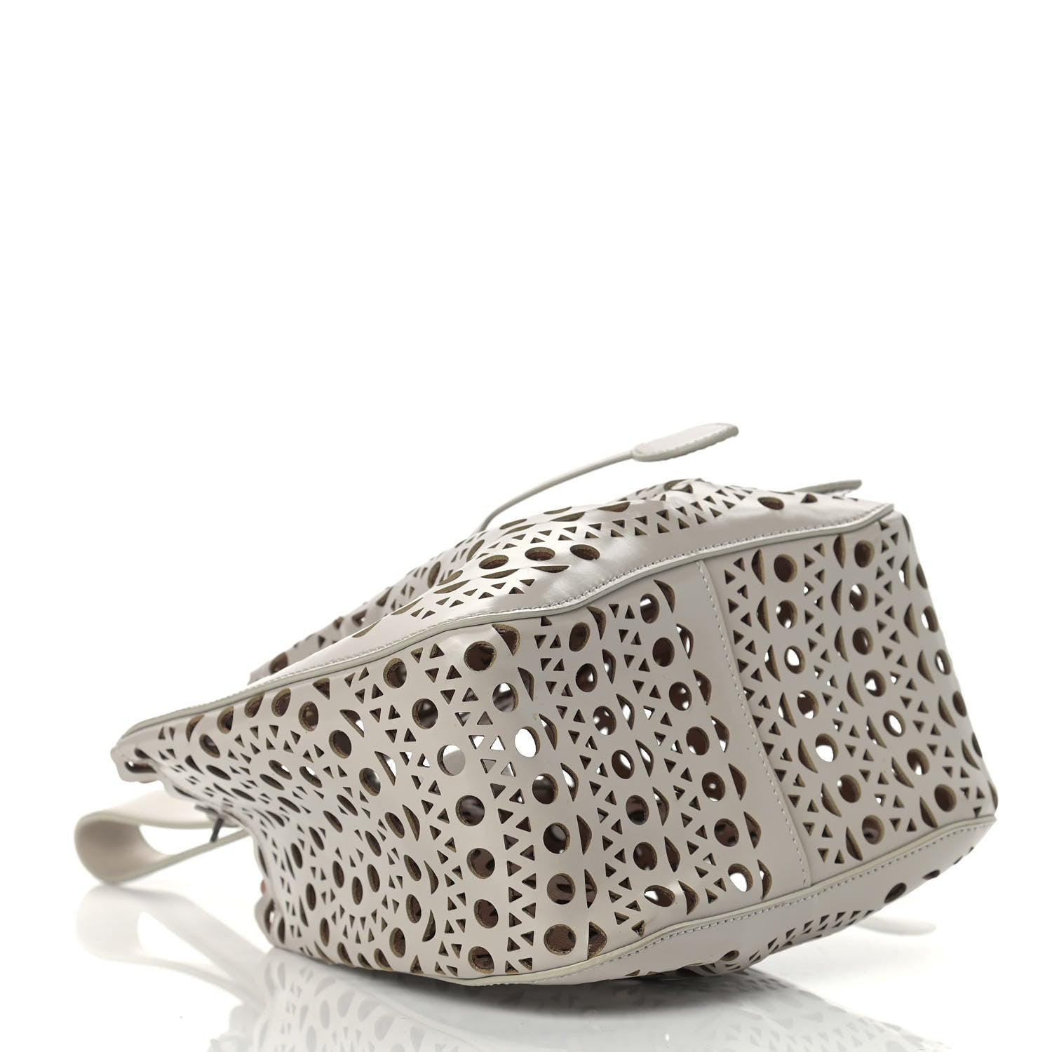 Alaia Calfskin Vienne Rose-Marie 19 Bag Grey 3 of 8