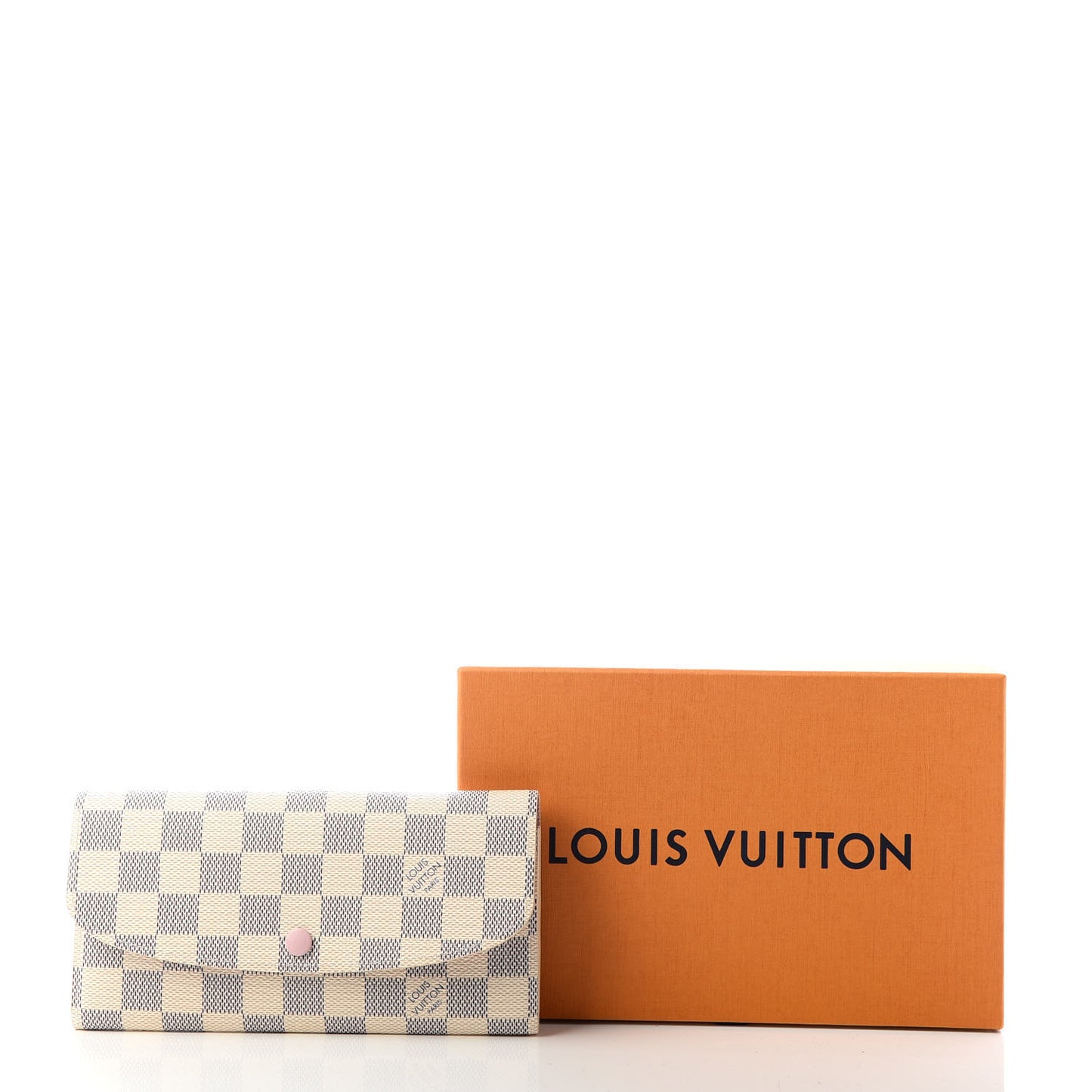 Damier Azur Emilie Wallet Rose Ballerine
