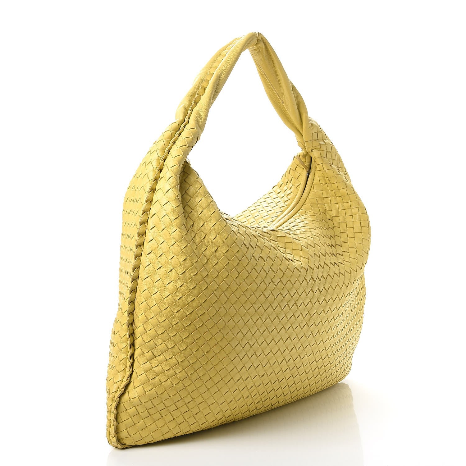 Bottega Veneta Nappa Intrecciato Maxi Veneta Hobo Yellow 3 of 18