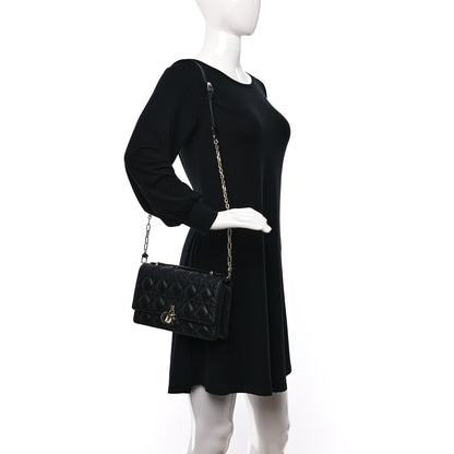 Christian Dior Lambskin Cannage Miss Dior Top Handle Bag Black 2 of 8