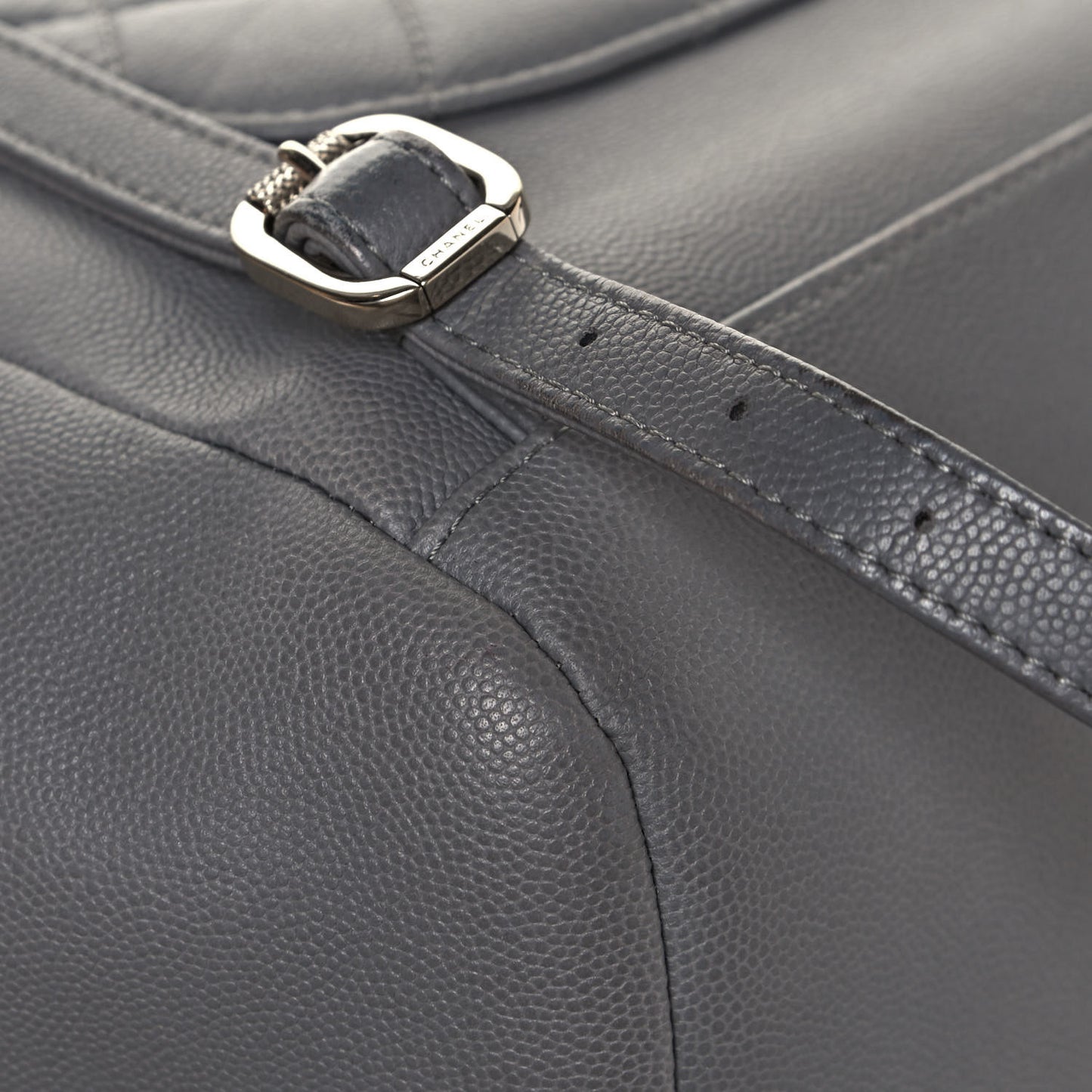Caviar Quilted Business Affinity Backpack Grey