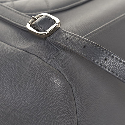 Chanel Caviar Quilted Business Affinity Backpack Grey 10 of 12