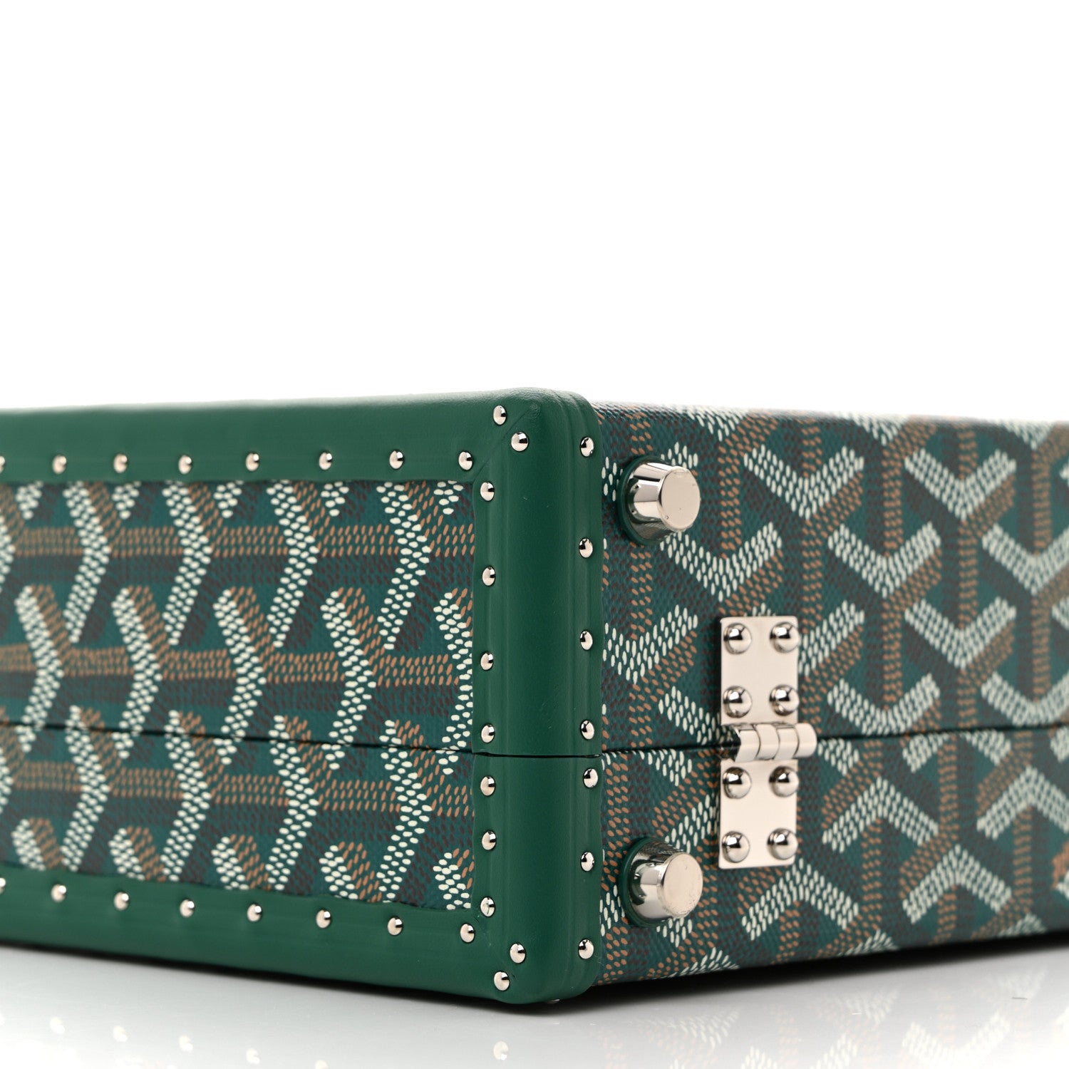 Goyard Goyardine Grand Hotel Trunk Bag Green 10 of 12