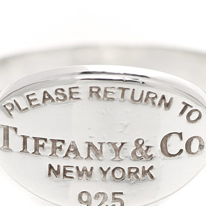 Tiffany Sterling Silver Return to Tiffany Oval Ring 53 6.5 5 of 5