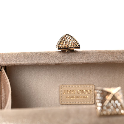 Jimmy Choo Shimmer Suede Mini Charm Clutch Sand 13 of 13