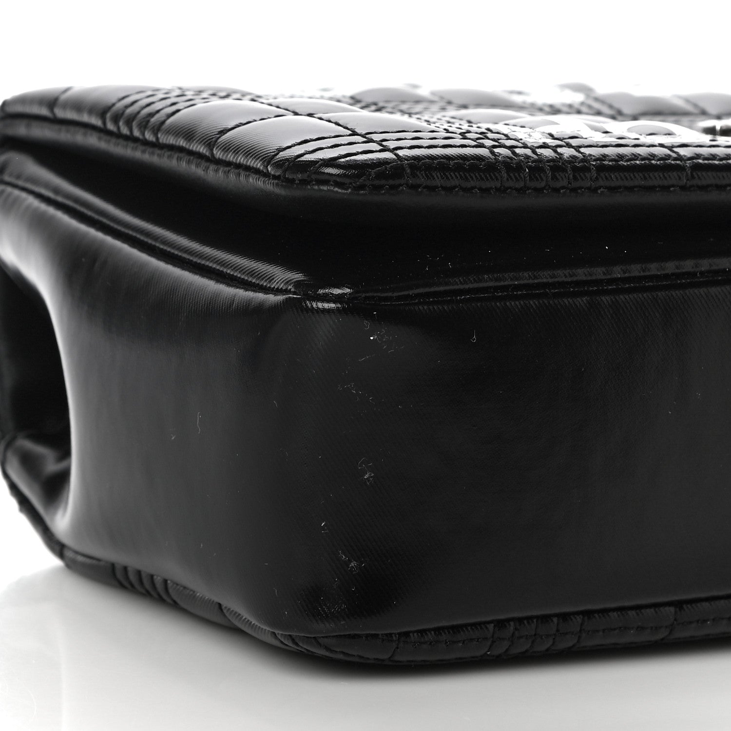 Burberry Patent Quilted Horseferry Print Small Lola Bag Black 8 of 9