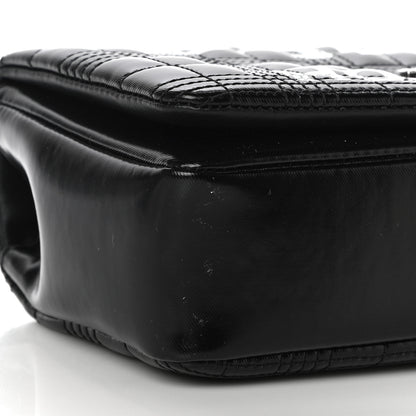 Burberry Patent Quilted Horseferry Print Small Lola Bag Black 8 of 9