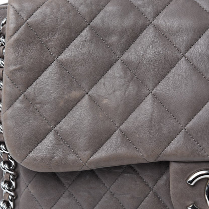Chanel Washed Lambskin Quilted Chain Around Maxi Flap Brown 15 of 19