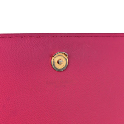 Saint Laurent Grain De Poudre Medium Classic Monogram Kate Satchel Lipstick Fuchsia 9 of 10