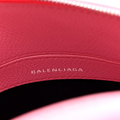 Balenciaga Signature Grained Calfskin Logo XXS Ville Top Handle Bag Rose Bubblegum Black 6 of 9