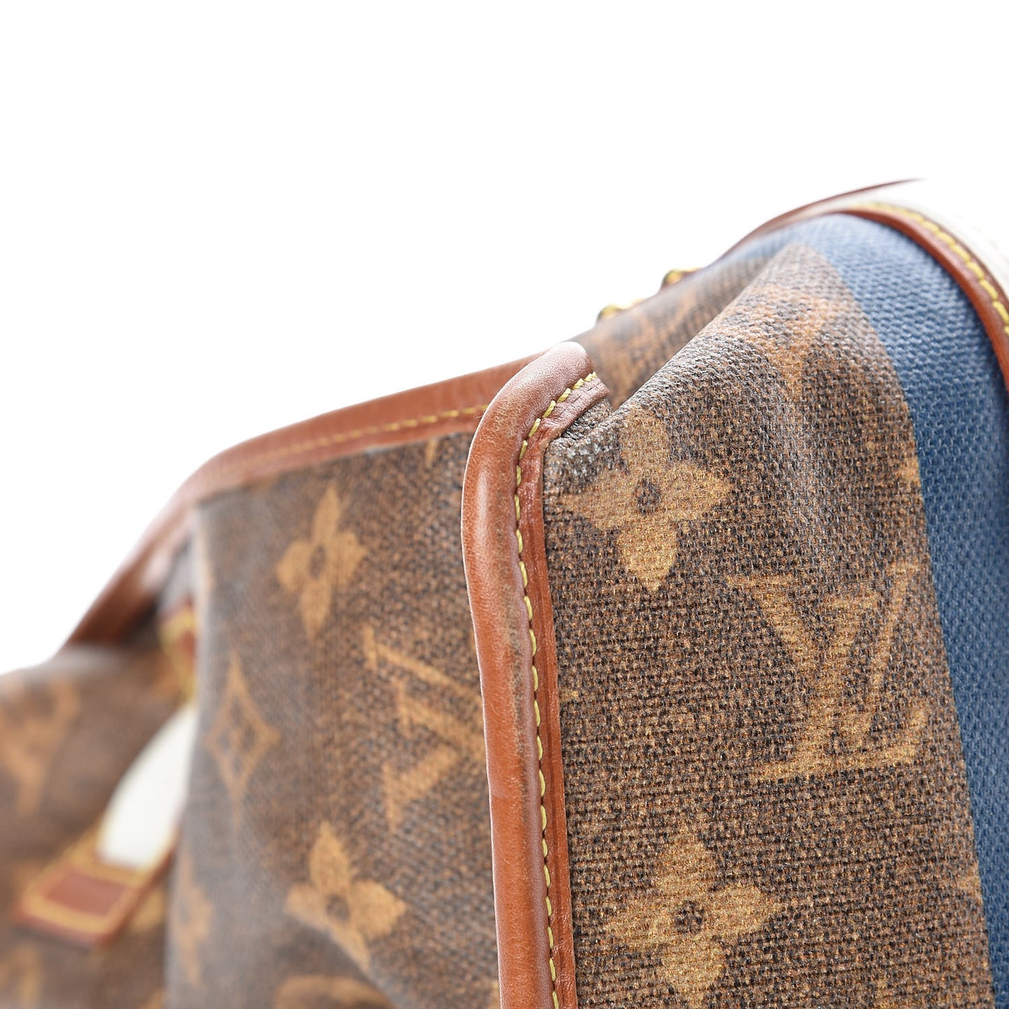Monogram Rayures Tisse Sac GM Blue