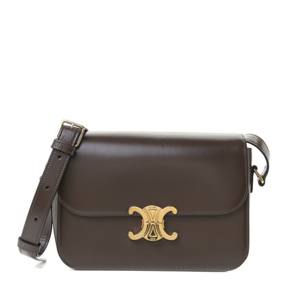 Celine Shiny Calfskin Medium Triomphe Ecorce 1 of 12