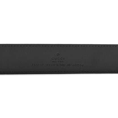 Gucci Plutone Calfskin Crystal Horsebit 30mm Belt 100 40 Black Crystal 3 of 5