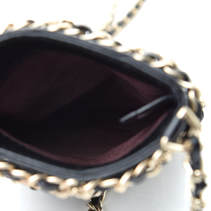 Chanel Lambskin Tech Me Out Clutch With Chain Black 5 of 12