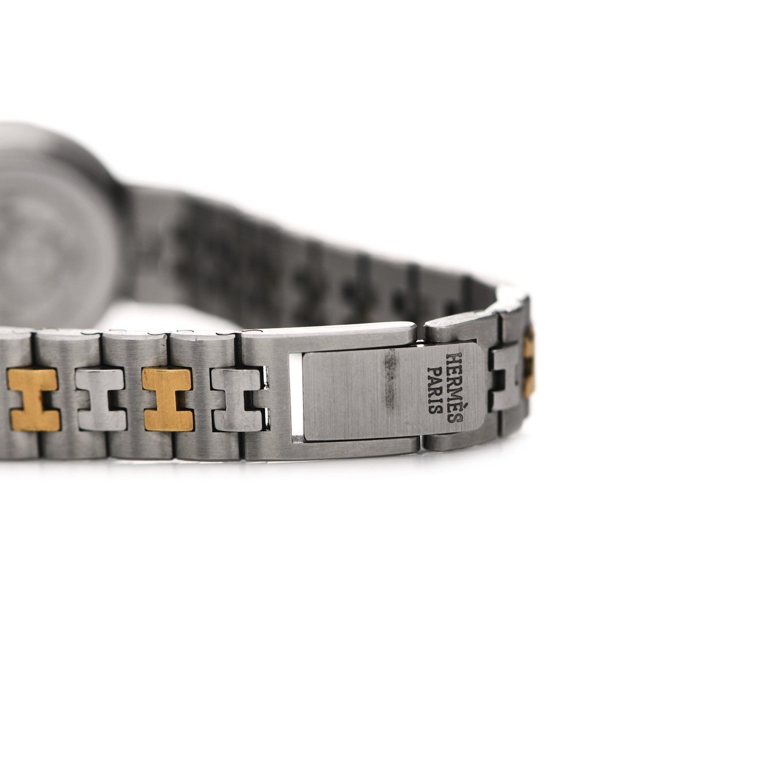 Hermes Stainless Steel 24mm Clipper Quartz Watch Gold 5 of 5