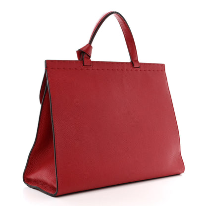 Gucci Calfskin Medium GG Marmont Top Handle Bag Vulcanic Red 3 of 11