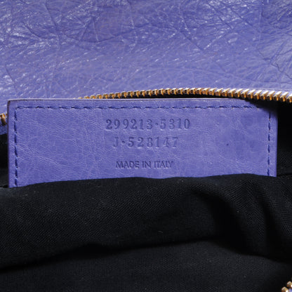 Balenciaga Agneau Giant 12 Rose Gold Hardware Handle Clutch Mauve 7 of 9