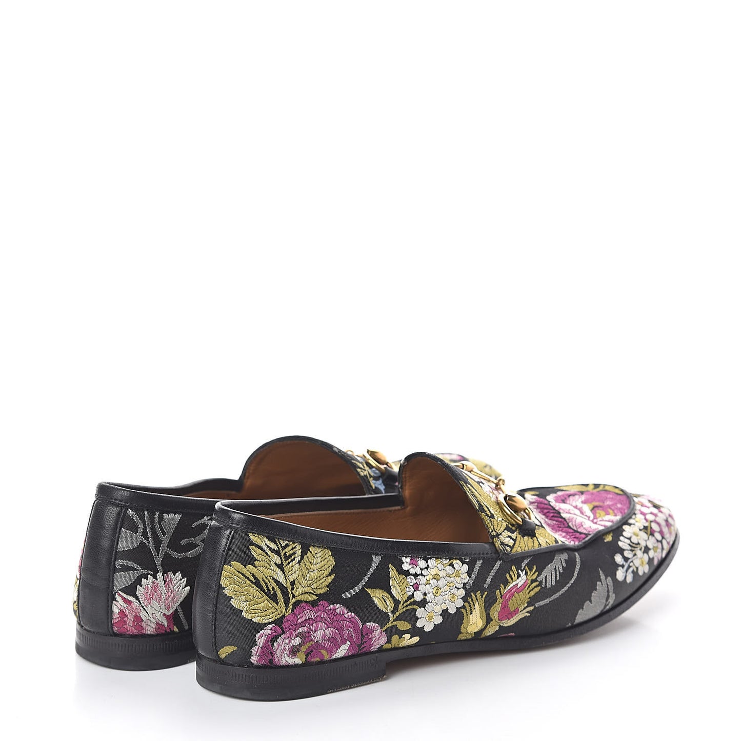 Floral Jacquard Horsebit Womens Jordaan Loafers 36 Multi