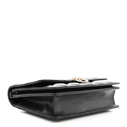Christian Dior Lambskin Cannage My Dior Top Handle Bag Black 4 of 11
