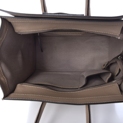 Celine Drummed Calfskin Micro Luggage Dune 5 of 7