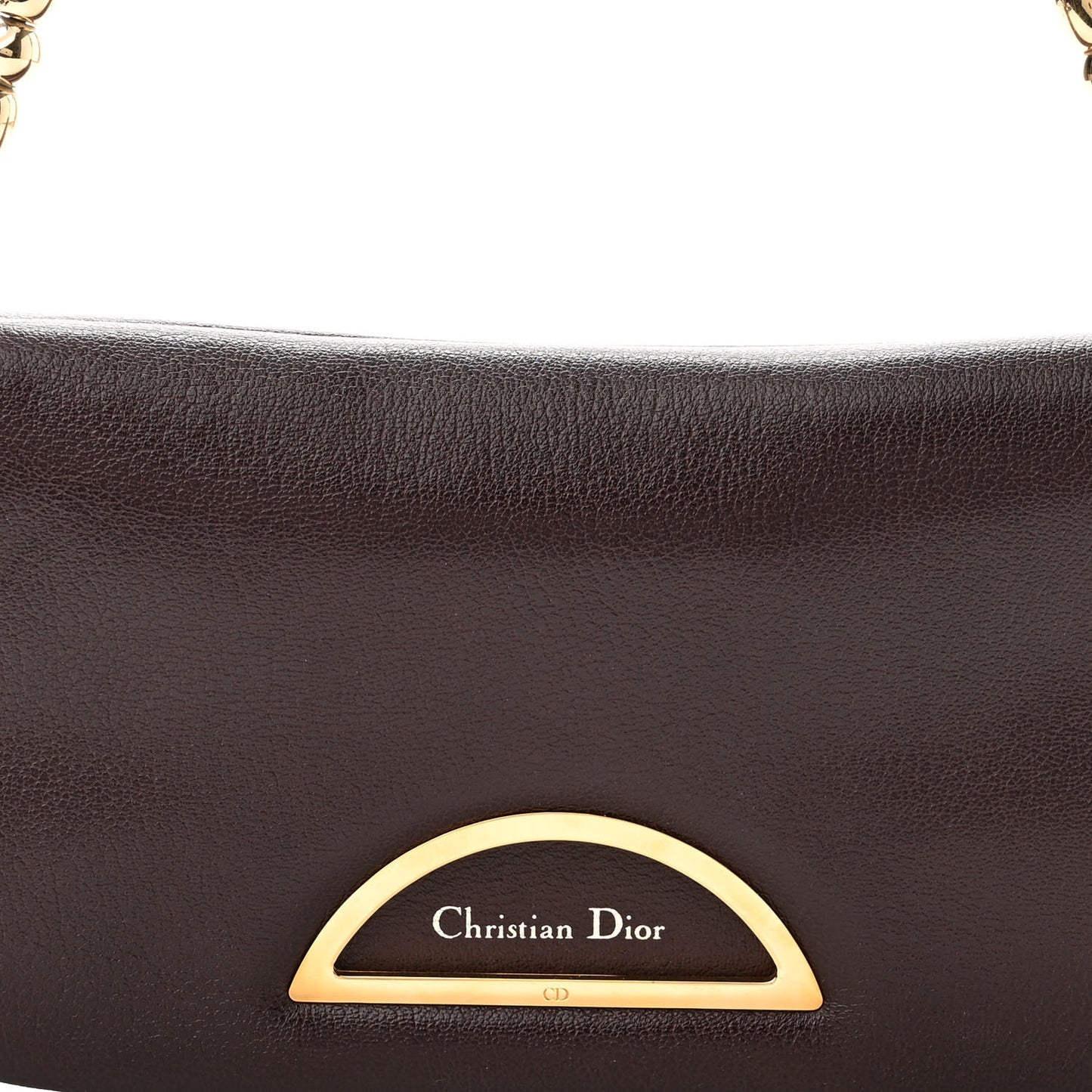 Goatskin Malice Shoulder Bag Dark Brown
