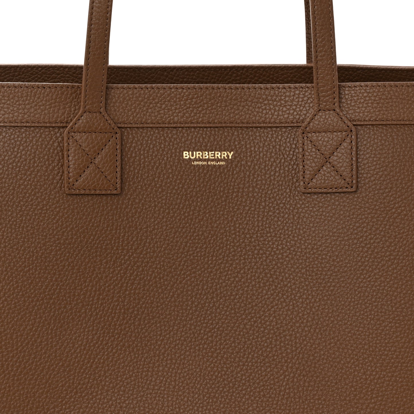 Grainy Calfskin Medium London Tote Bag Earth