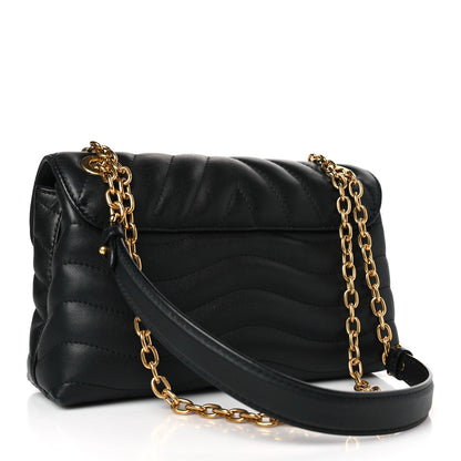Louis Vuitton Calfskin LV New Wave Chain Bag Black 3 of 8