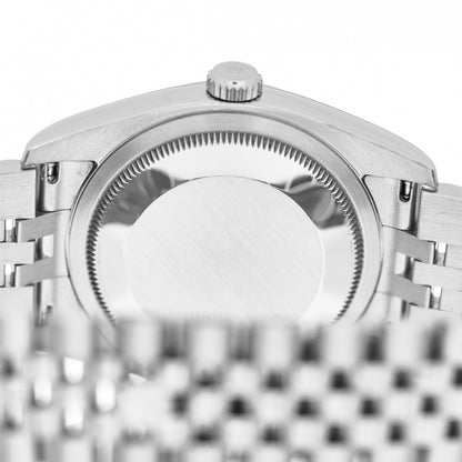 Rolex Stainless Steel 18K White Gold 36mm Oyster Perpetual Datejust Watch Pink Flowers 116234 4 of 4