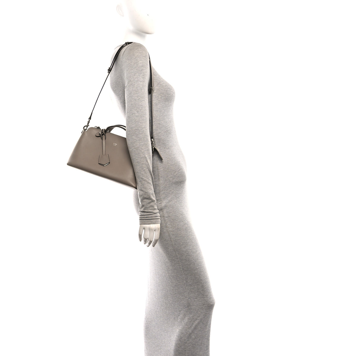 Fendi Vitello Dolce Medium By The Way Boston Bag Tortora 2 of 10